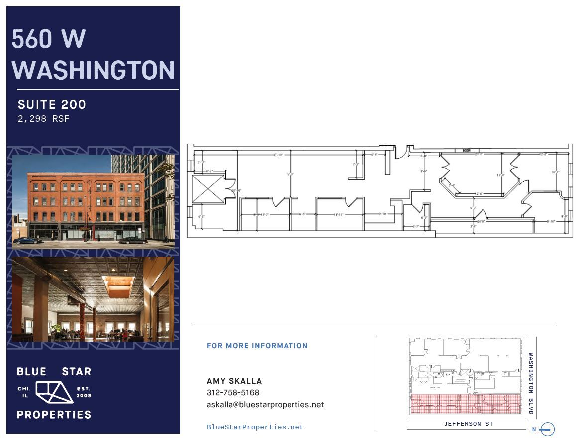 560-564 W Washington Blvd, Chicago, IL à louer Plan d’étage- Image 1 de 8