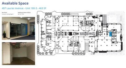 407 Laurier Ave W, Ottawa, ON for lease Floor Plan- Image 2 of 2