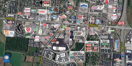 3830 Tuller Rd, Dublin, OH - AERIAL  map view