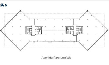 Avinguda Parc Logístic, 12-20, Barcelone, Barcelona à louer Plan d’étage type- Image 2 de 2