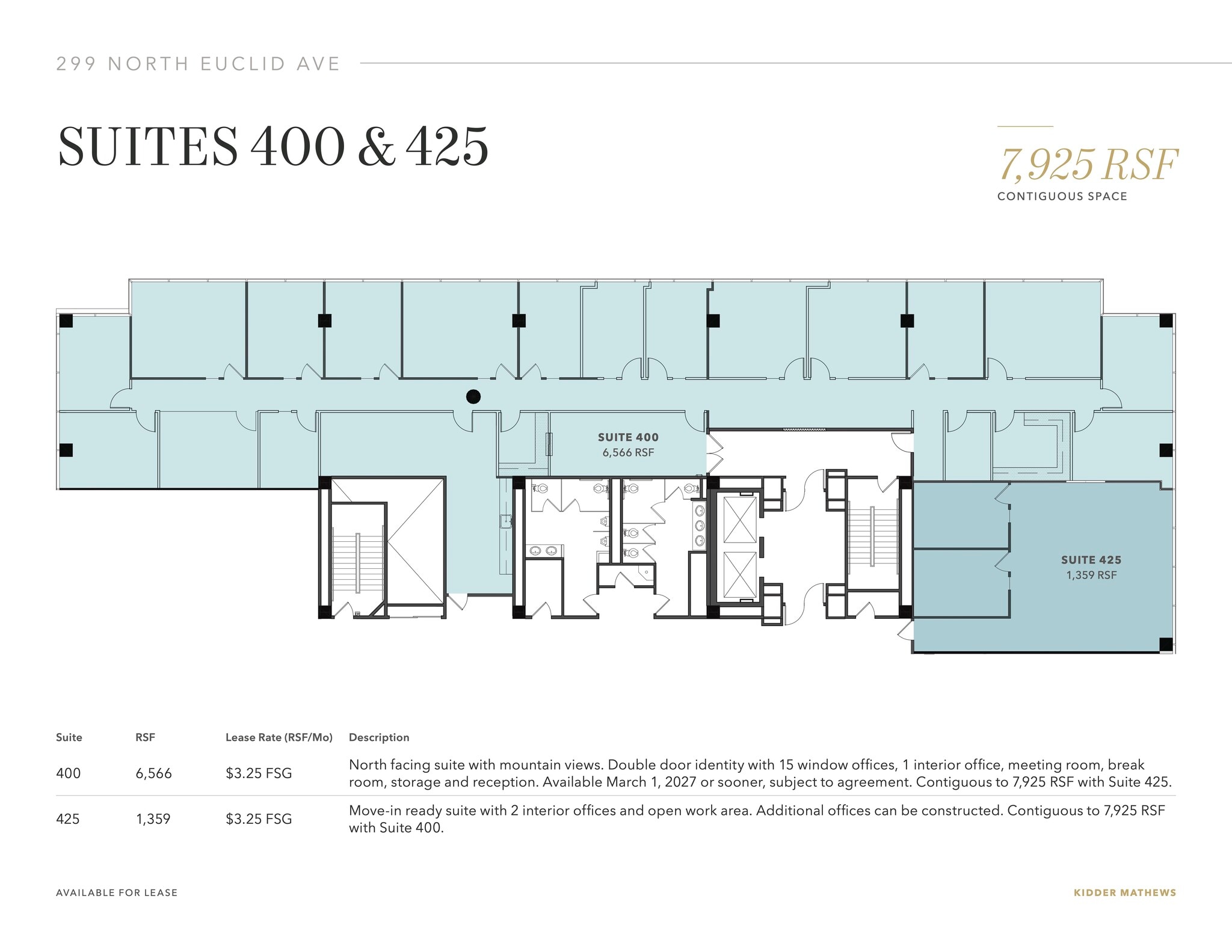 299 N Euclid Ave, Pasadena, CA à louer Plan d’étage- Image 1 de 3