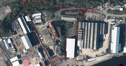 Davy Bank, Wallsend, TWR - AÉRIEN  Vue de la carte