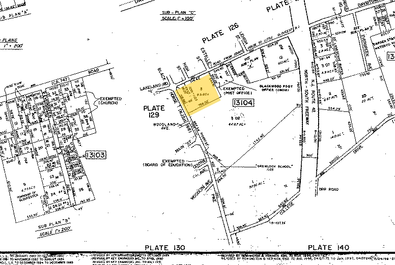 1001-1123 S Black Horse Pike, Blackwood, NJ for sale - Plat Map - Image 1 of 1