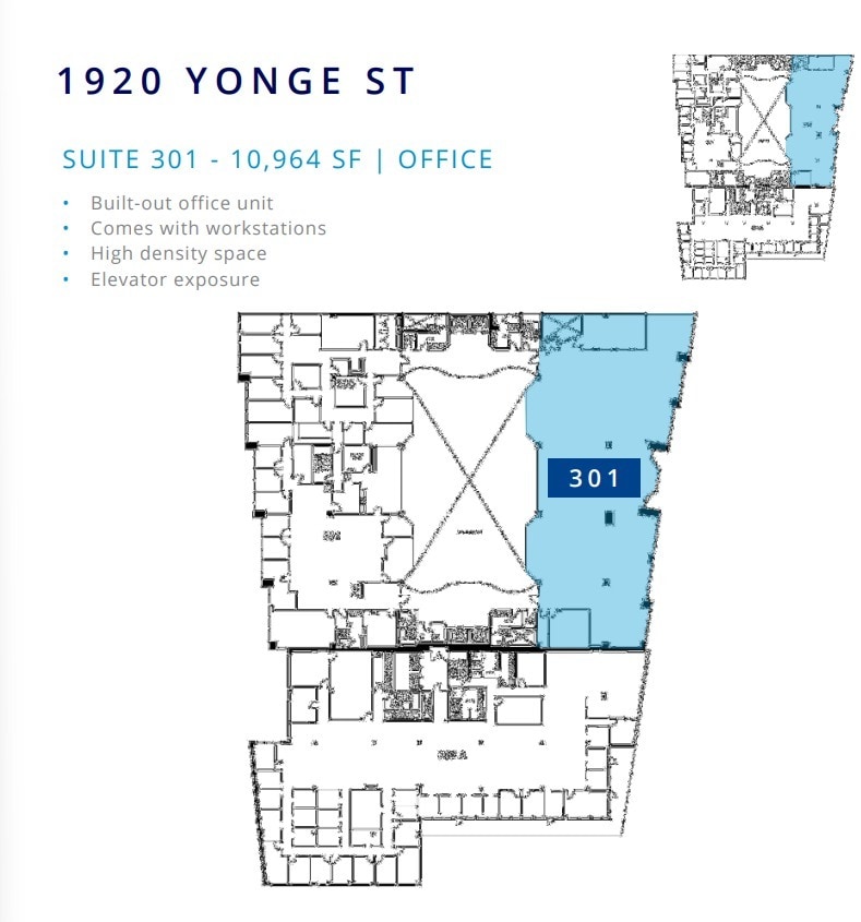 1910-1920 Yonge St, Toronto, ON for lease Floor Plan- Image 1 of 1