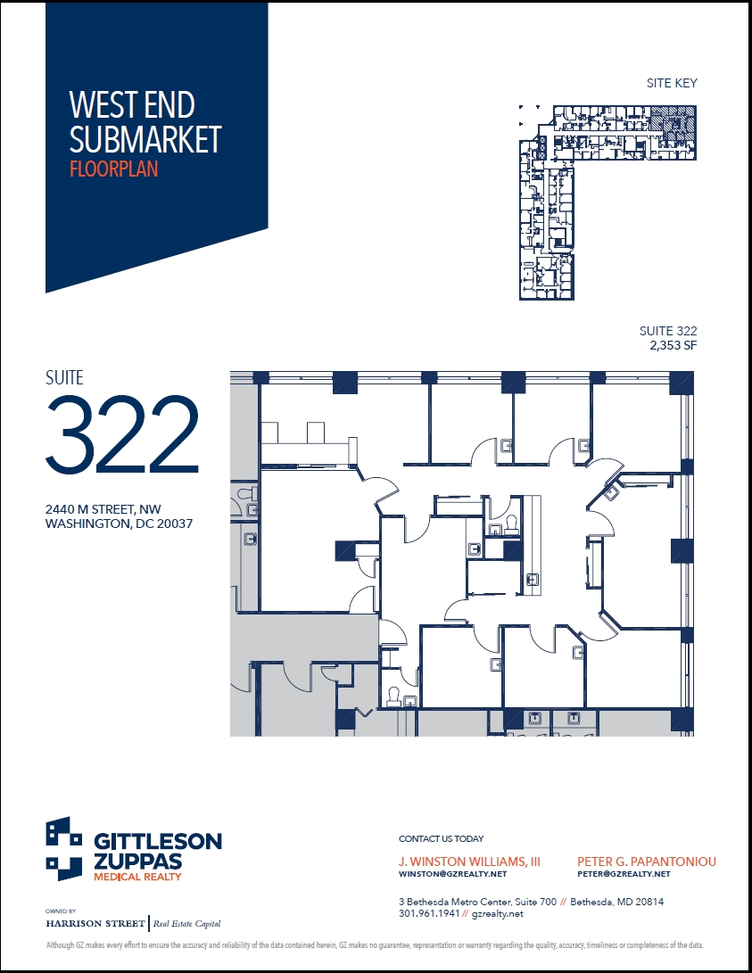 2440 M St NW, Washington, DC à louer Plan d  tage- Image 1 de 1