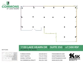 1150 Lake Hearn Dr NE, Atlanta, GA à louer Plan de site- Image 1 de 1