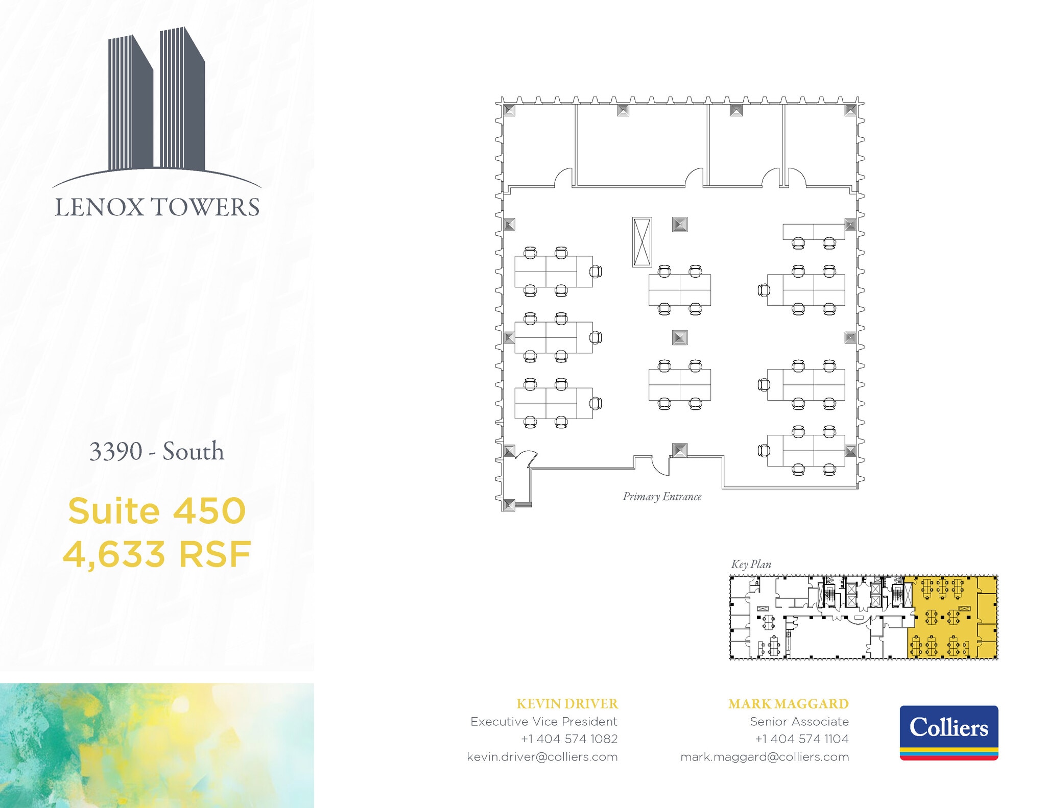 3400 Peachtree Rd NE, Atlanta, GA à louer Plan d’étage- Image 1 de 1