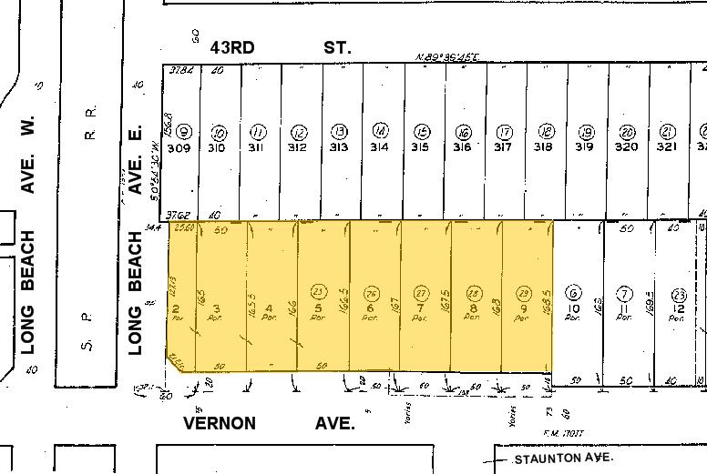 1713-1769 E Vernon Ave, Los Angeles, CA for lease - Plat Map - Image 2 of 10