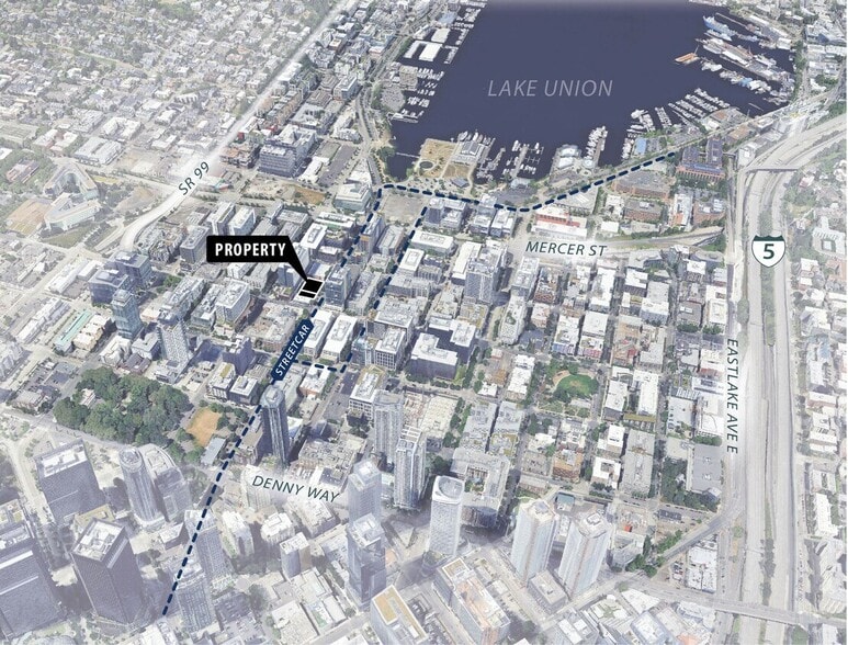 411-415 Westlake Ave N, Seattle, WA for sale - Aerial - Image 3 of 3