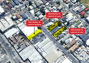 5901 Mettler St, Los Angeles, CA - Aérien Vue de la carte