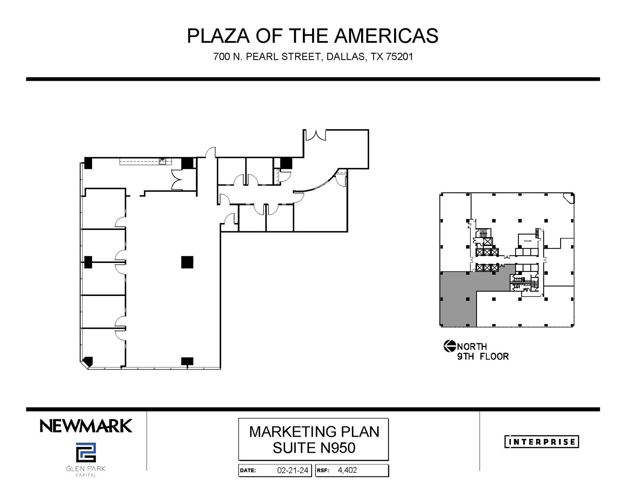 700 N Pearl St, Dallas, TX for lease Floor Plan- Image 1 of 2