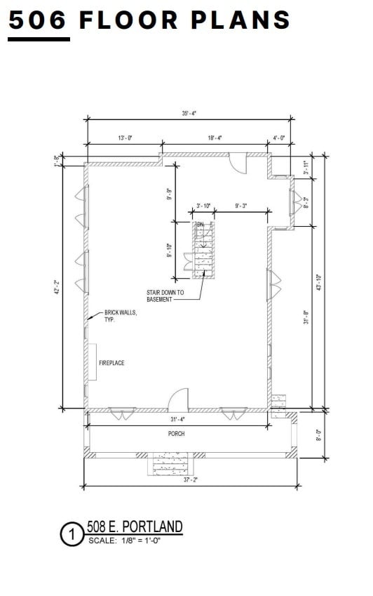 508 E Portland St, Phoenix, AZ for lease Floor Plan- Image 1 of 1