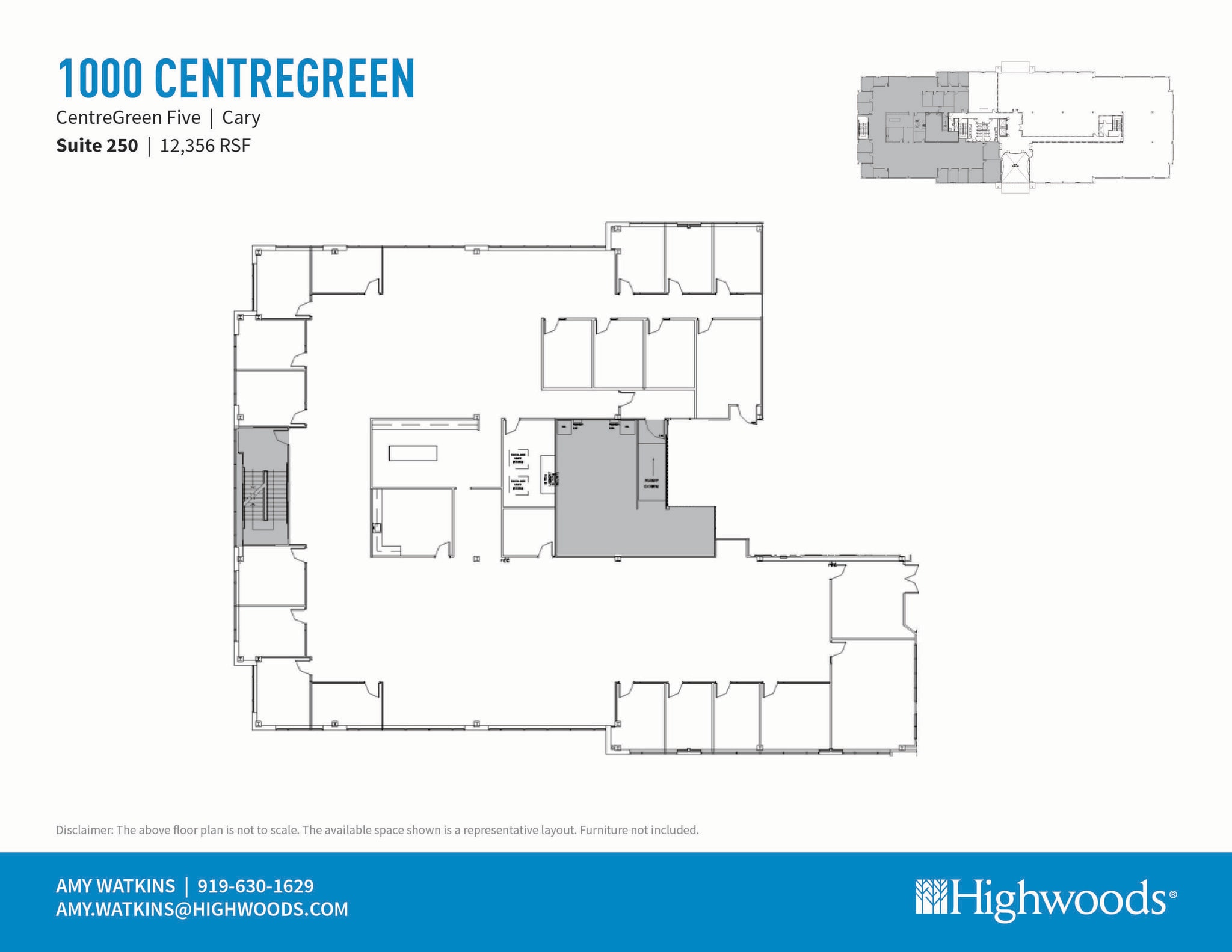 2000 CentreGreen Way, Cary, NC à louer Plan d’étage- Image 1 de 1