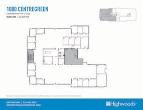 2000 CentreGreen Way, Cary, NC à louer Plan d’étage- Image 1 de 1
