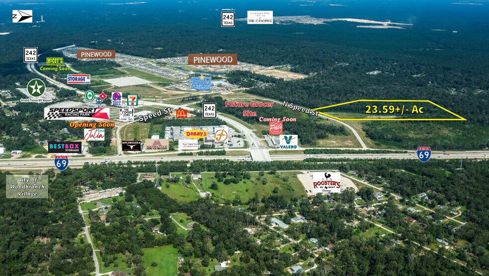23.95+/-Ac N Speed st, New Caney, TX à vendre - Photo principale - Image 1 de 4