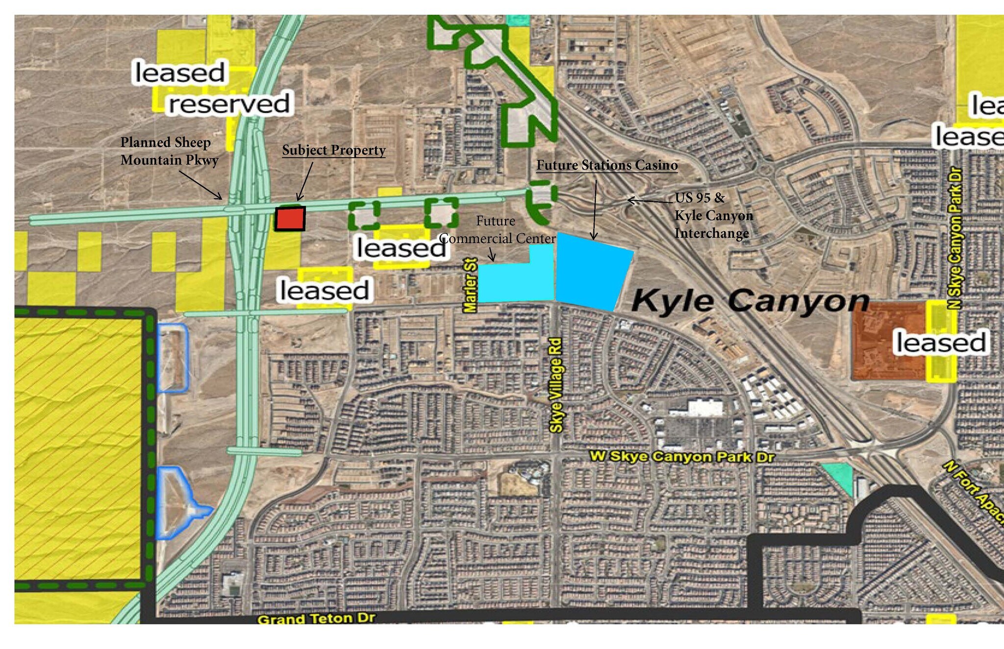 2707 Kyle Canyon Rd, Las Vegas, NV à vendre Aérien- Image 1 de 2