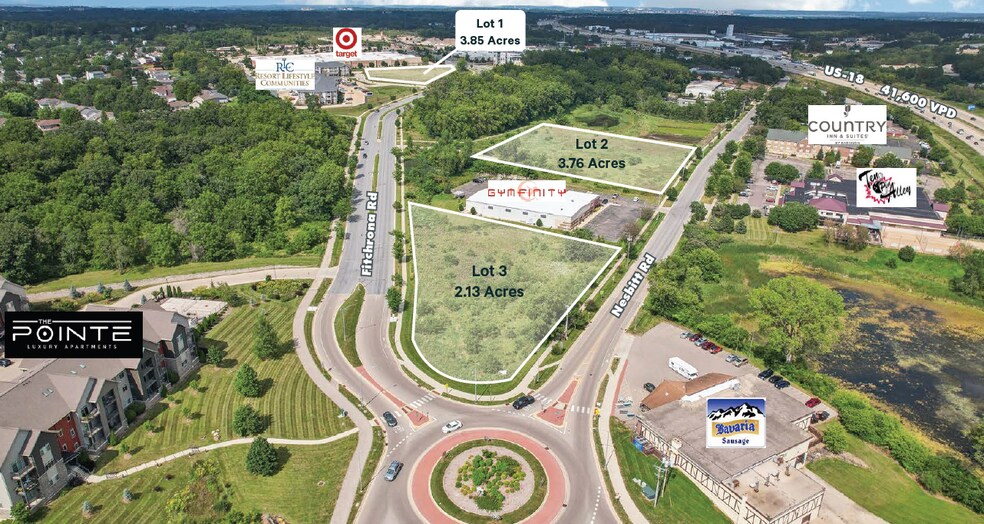 Fitchrona Rd, Fitchburg, WI for sale - Aerial - Image 1 of 4