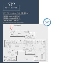 530 Bush St, San Francisco, CA à louer Plan d’étage- Image 1 de 1