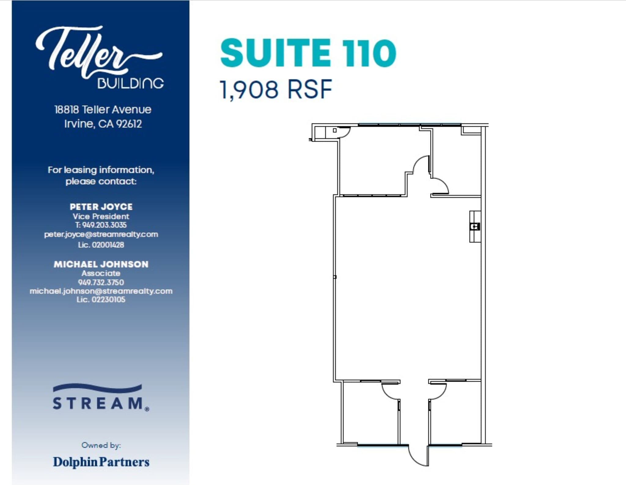 18818 Teller Ave, Irvine, CA à louer Plan d’étage- Image 1 de 1