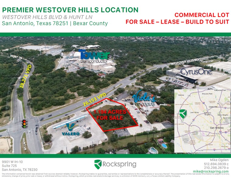 Westover Hills Blvd, San Antonio, TX à vendre - Aérien - Image 1 de 3
