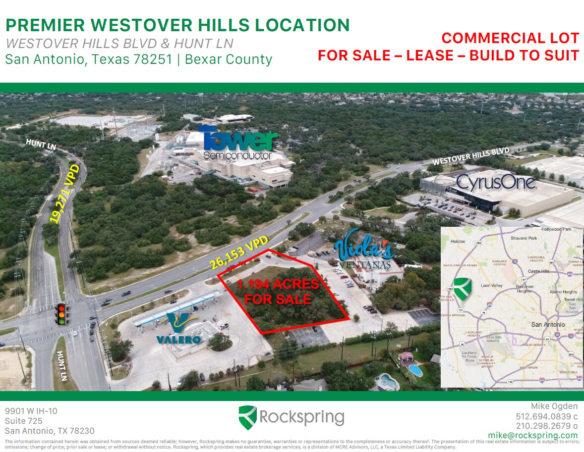 Westover Hills Blvd, San Antonio, TX à vendre Aérien- Image 1 de 4