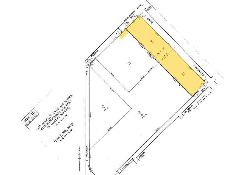 9361 Glenoaks Blvd, Sun Valley, CA à louer - Plan cadastral - Image 2 de 2