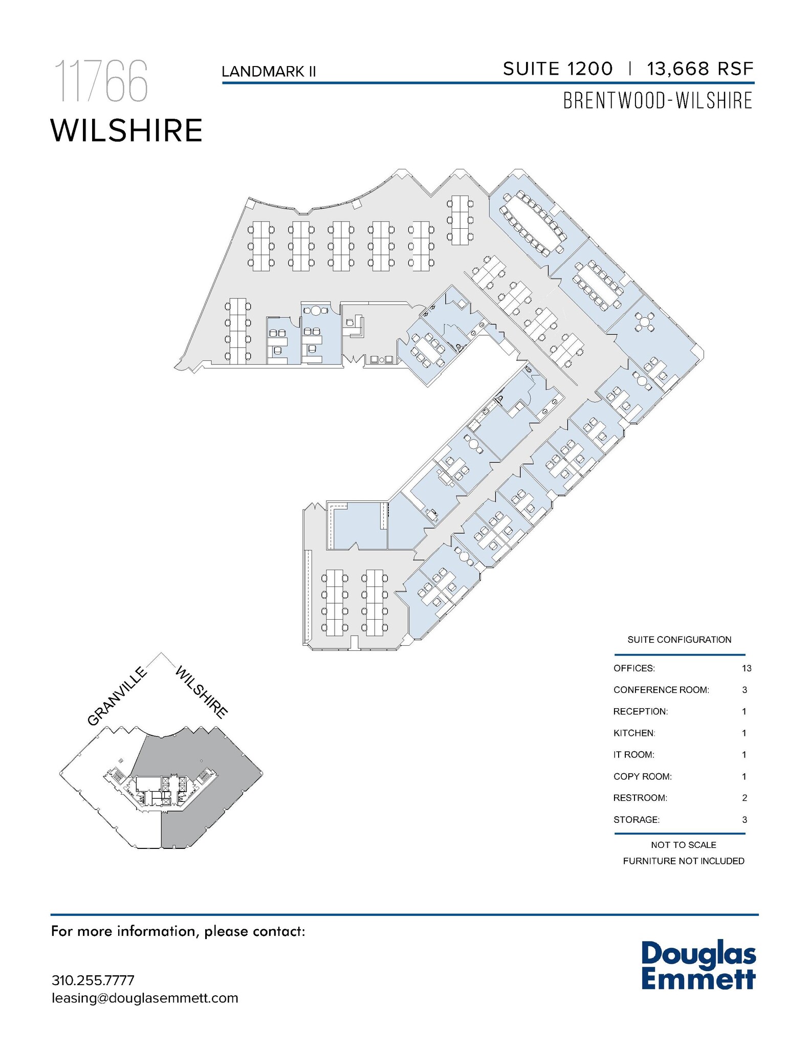 11766 Wilshire Blvd, Los Angeles, CA à louer Plan d’étage- Image 1 de 1