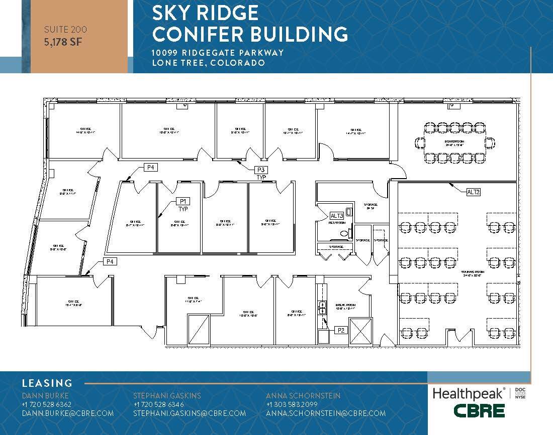 10535 Park Meadows Blvd, Lone Tree, CO à louer Plan d’étage- Image 1 de 1