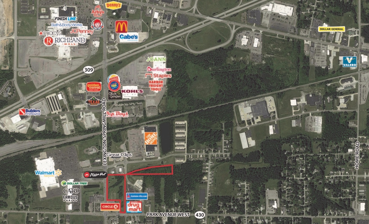 Ontario Plaza South Pad A Rd, Ontario, OH for lease Aerial- Image 1 of 3