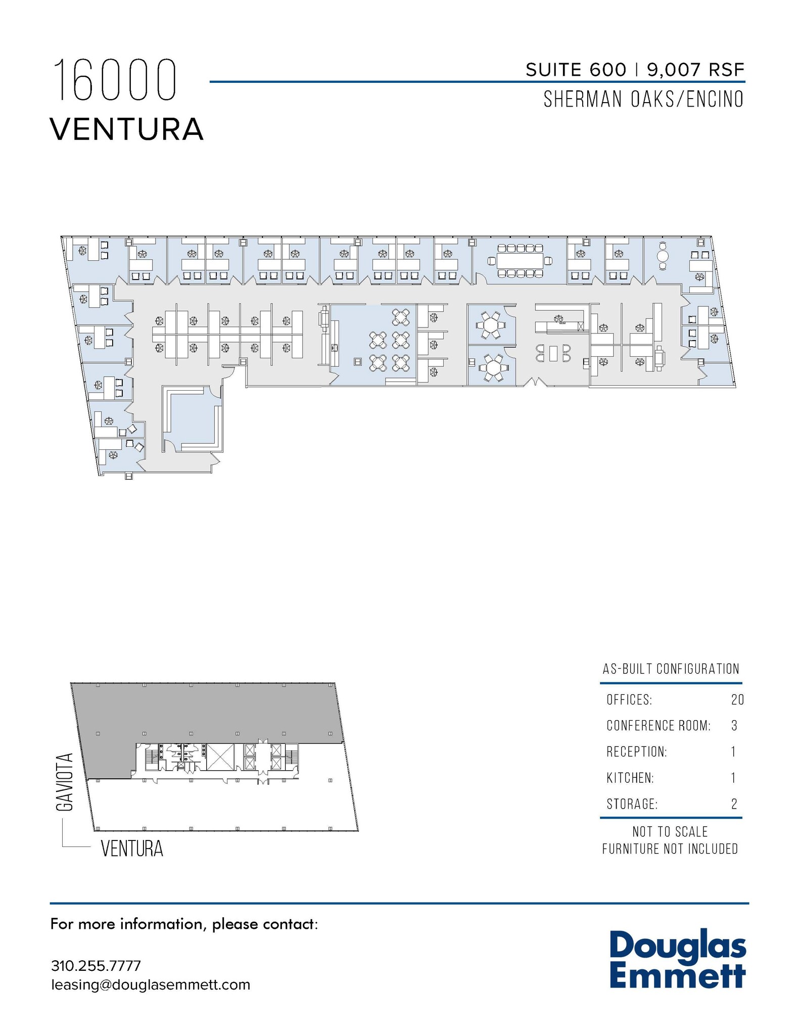 16000 Ventura Blvd, Encino, CA à louer Plan d  tage- Image 1 de 1