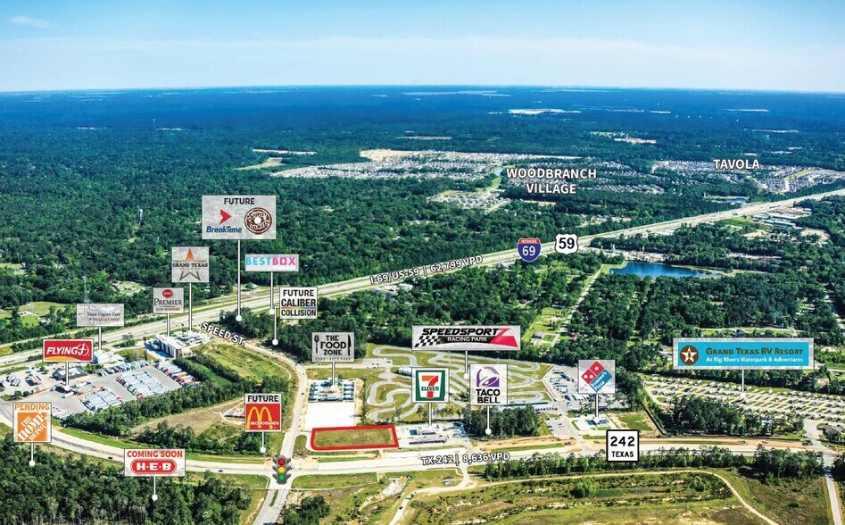 SWC TX-242 @ Speed Street, New Caney, TX à louer - Photo du bâtiment - Image 1 de 1