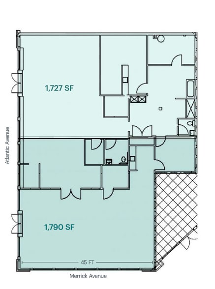 1 Atlantic Ave, Lynbrook, NY for lease - Floor Plan - Image 3 of 9
