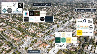 827 12th St, Santa Monica, CA - AERIAL  map view - Image1