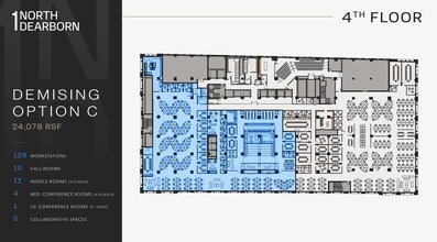 1 N Dearborn St, Chicago, IL à louer Plan d’étage- Image 2 de 16