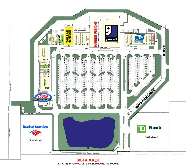 1153-1155 Malabar Rd NE, Palm Bay, FL for lease - Building Photo - Image 2 of 11