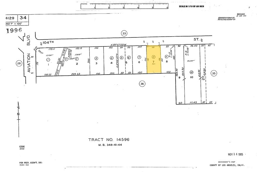 5438 W 104th St, Los Angeles, CA à louer - Plan cadastral - Image 3 de 10