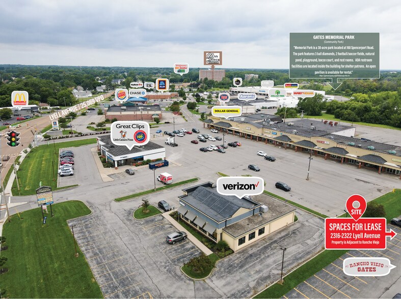 2316-2322 Lyell Ave, Rochester, NY à louer - Aérien - Image 3 de 5