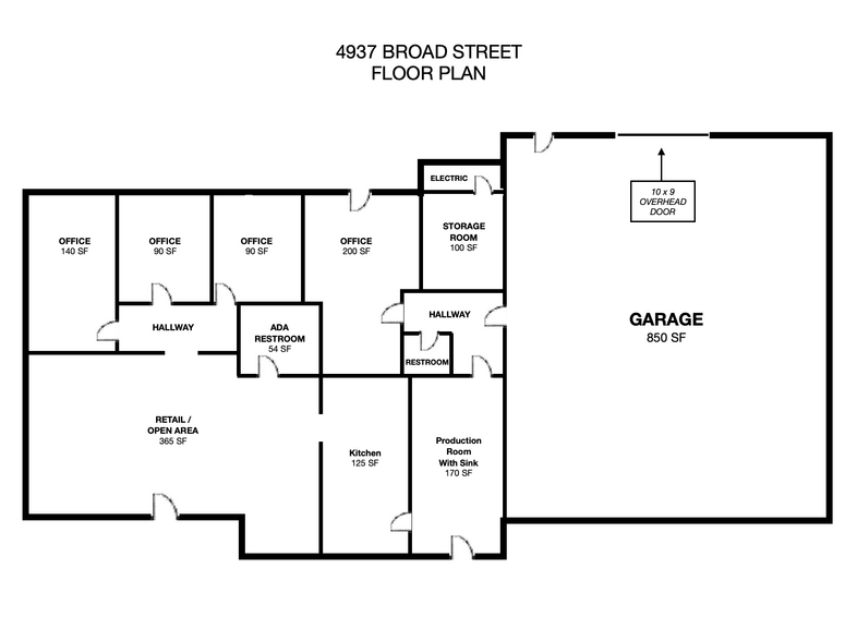 4937 Broad St, Virginia Beach, VA for lease - Floor Plan - Image 3 of 23