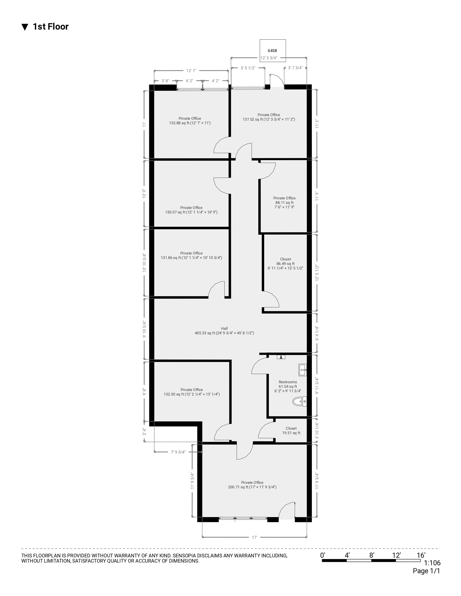6400-6464 NW 5th Way, Fort Lauderdale, FL à louer Plan d’étage- Image 1 de 1
