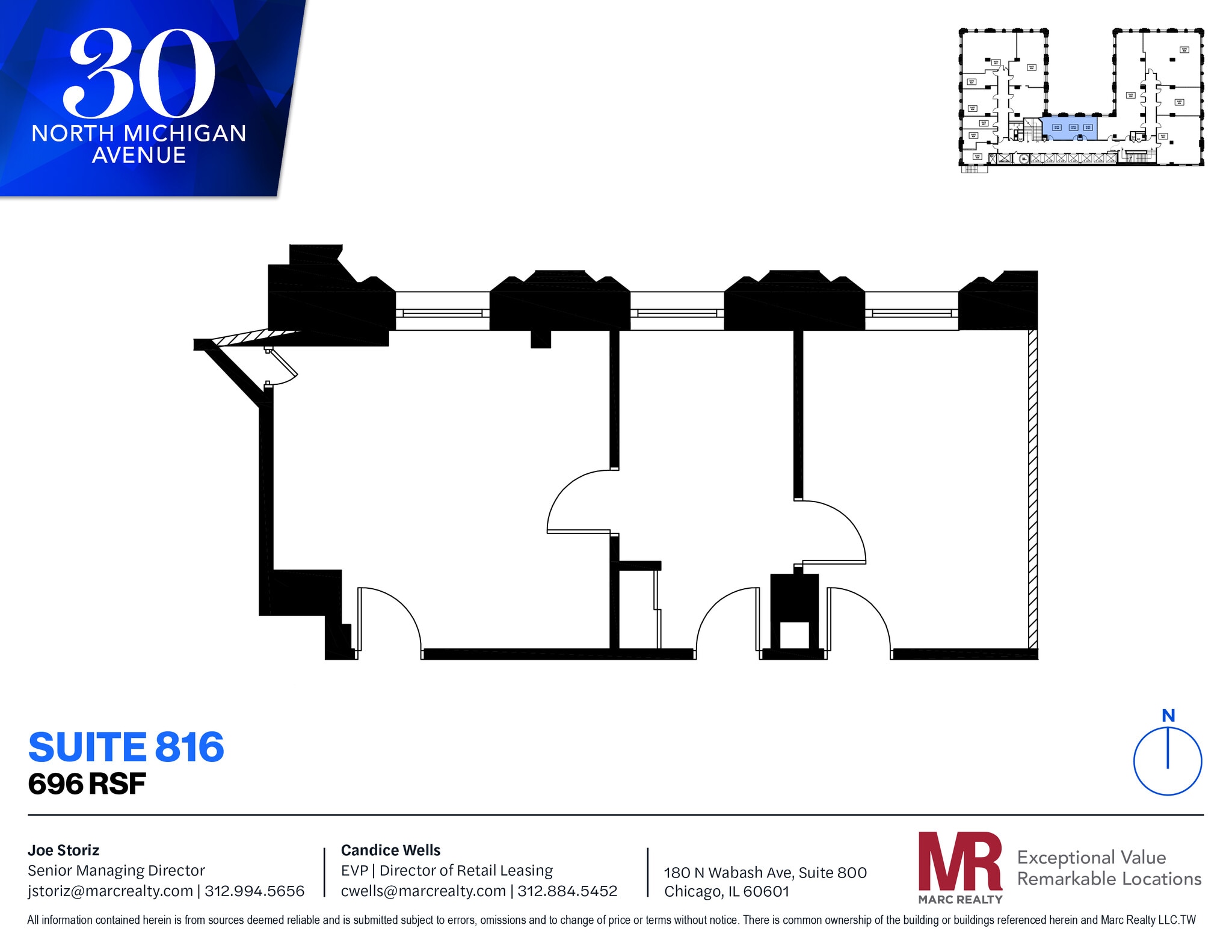 30 N Michigan Ave, Chicago, IL for lease Floor Plan- Image 1 of 5