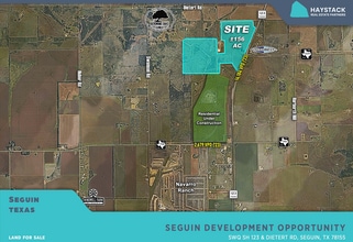 NWQ SH 123 & FM 758, Seguin, TX - Aérien  Vue de la carte