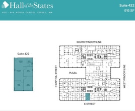 400-444 N Capitol St NW, Washington, DC à louer Plan d’étage- Image 1 de 1