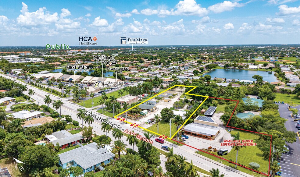 13309 & 13331 McGregor Blvd, Fort Myers, FL à vendre - Aérien - Image 3 de 6