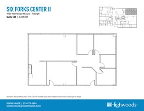 4700 Homewood Ct, Raleigh, NC à louer Plan d’étage- Image 1 de 1
