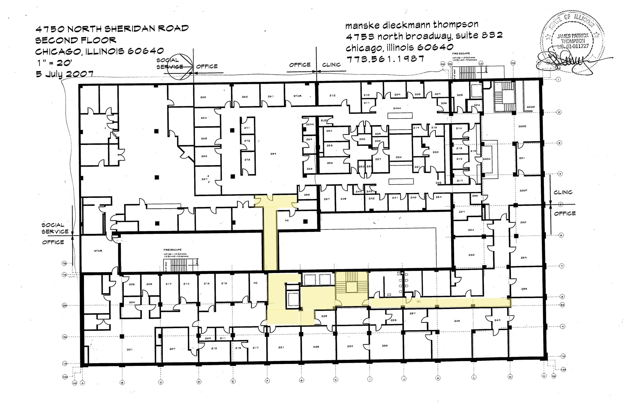 4740-4750 N Sheridan Rd, Chicago, IL à louer Plan de site- Image 1 de 5