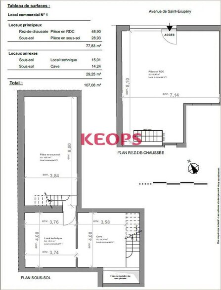 Retail in Toulouse for lease - Floor Plan - Image 3 of 5