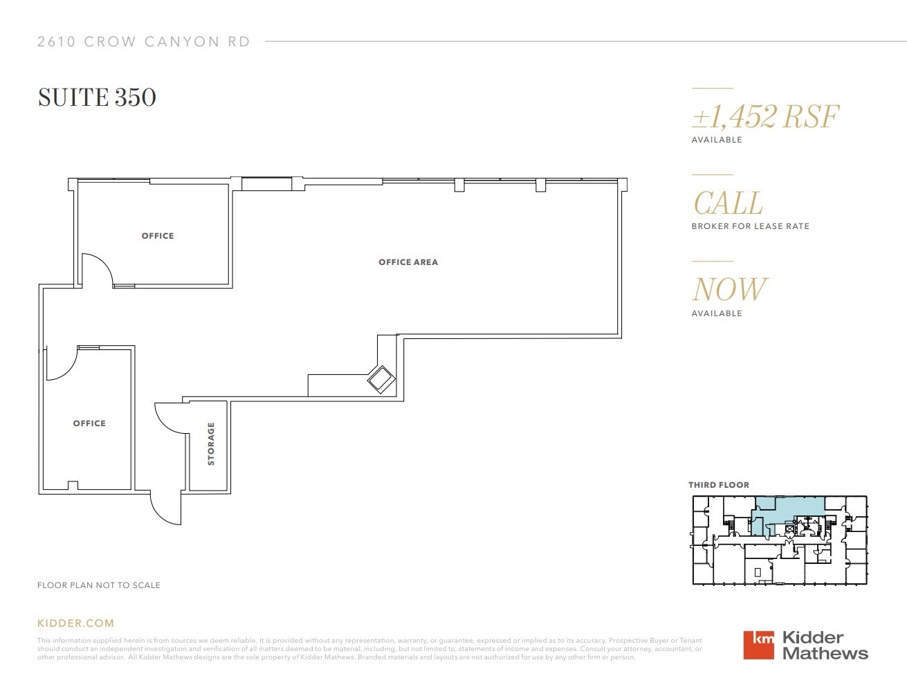 2610 Crow Canyon Rd, San Ramon, CA à louer Plan d’étage- Image 1 de 2