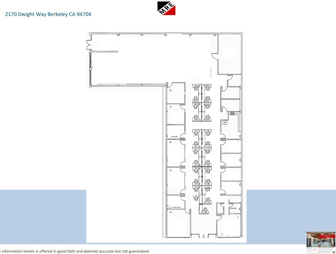 2170-2180 Dwight Way, Berkeley, CA for lease Floor Plan- Image 1 of 1