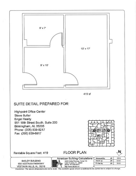 600 Vestavia Pky, Birmingham, AL à louer - Plan de site - Image 2 de 14