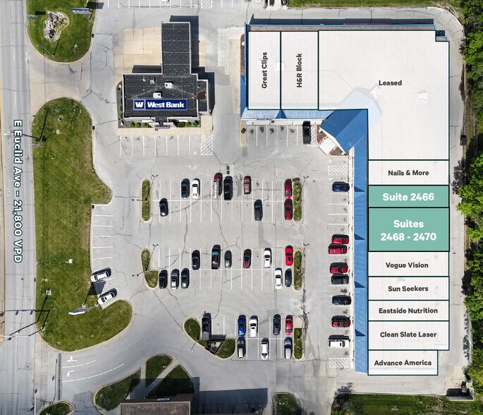 2450 E Euclid Ave, Des Moines, IA à louer - Plan de site - Image 2 de 2